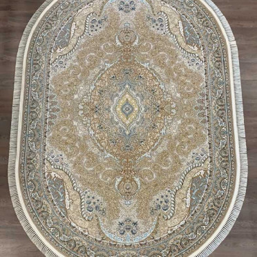 Ковер персидский G146 Mashad 1200 (Акрил, бежевый, кремовый)
