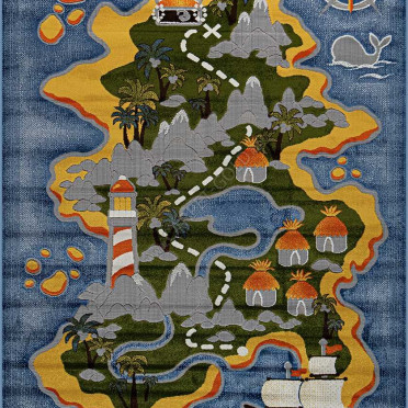 Ковер белорусский 52880 Киндер Микс (Хит-сет, синий, разноцветный)