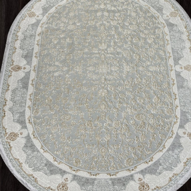Ковер 30219Z - GREY / CREAM - Овал - коллекция SANDALI