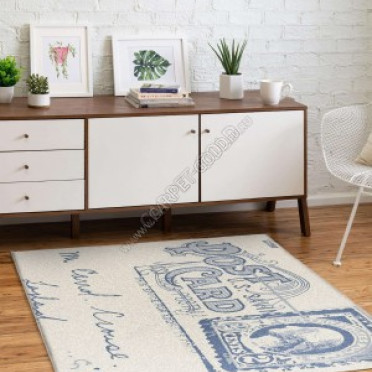 Циновка из Бельгии Cottage 4527 9A01wool blue