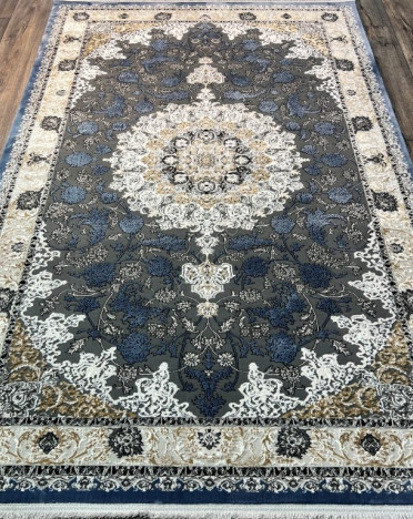 Турецкий ковер Turcia ISFAHAN 29026A (Полиэстер, синий)