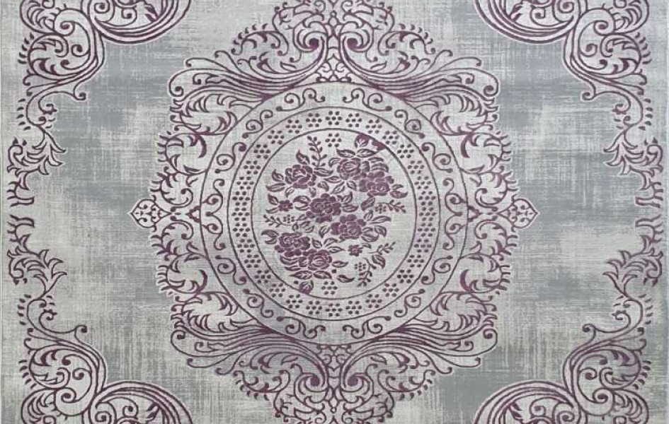 Турецкий ковер Amatis Lux 36560A STAN GREY / LILA