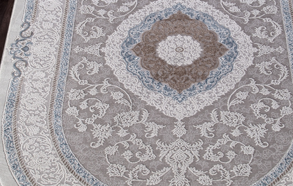 Ковер 03874A - BLUE / BLUE - Овал ARMINA