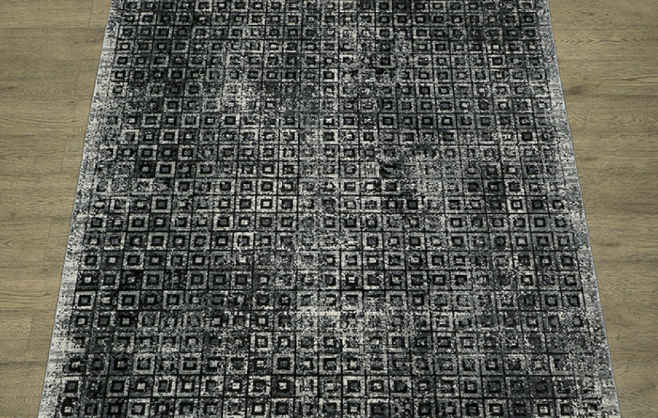 Ковер ДИЗАЙН M236I ЦВЕТ BLACK / C_DGREY