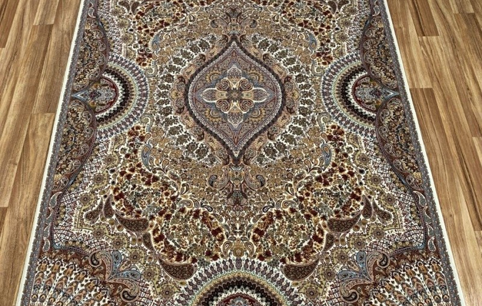 Ковер турецкий Абришим 3843 crem прямоугольный
