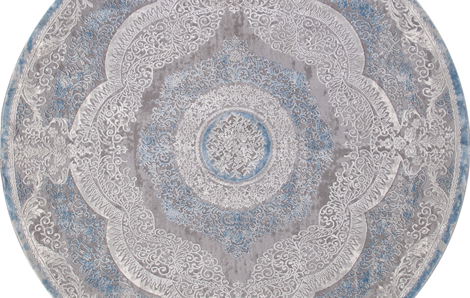Ковер 03880A - BLUE / BLUE - Круг ARMINA