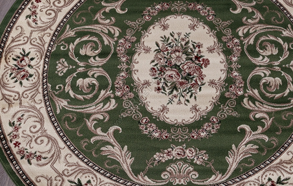 Ковер D066 - GREEN - круглый COLIZEY