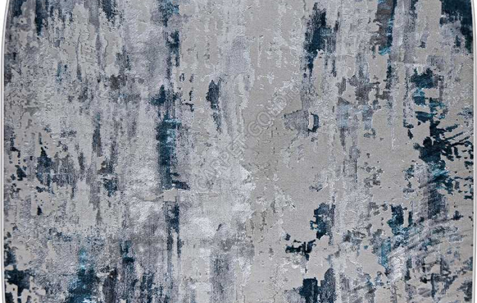 37107A OVAL BLUE FLS / L.GREY Kleopatra