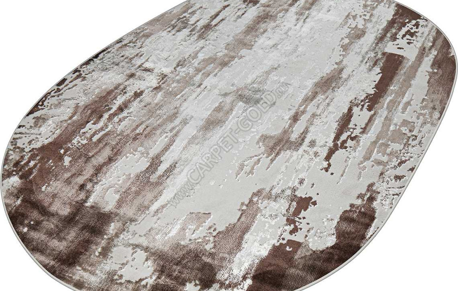 37107A OVAL BROWN / D.BEIGE Kleopatra
