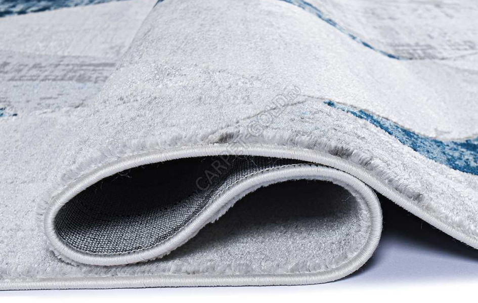 Геометрический абстрактный ковер 37515A STAN BLUE FLS / L.GREY Kleopatra