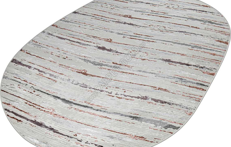 38462A OVAL ROSE FLS / L.GREY Kleopatra