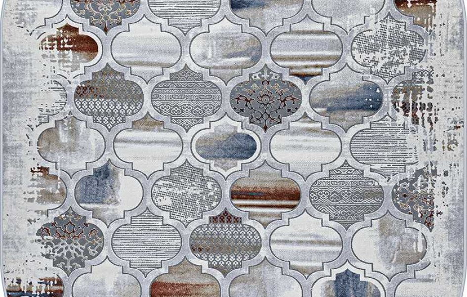 Турецкий ковер Regnum 37373A OVAL TERRA / L.GREY