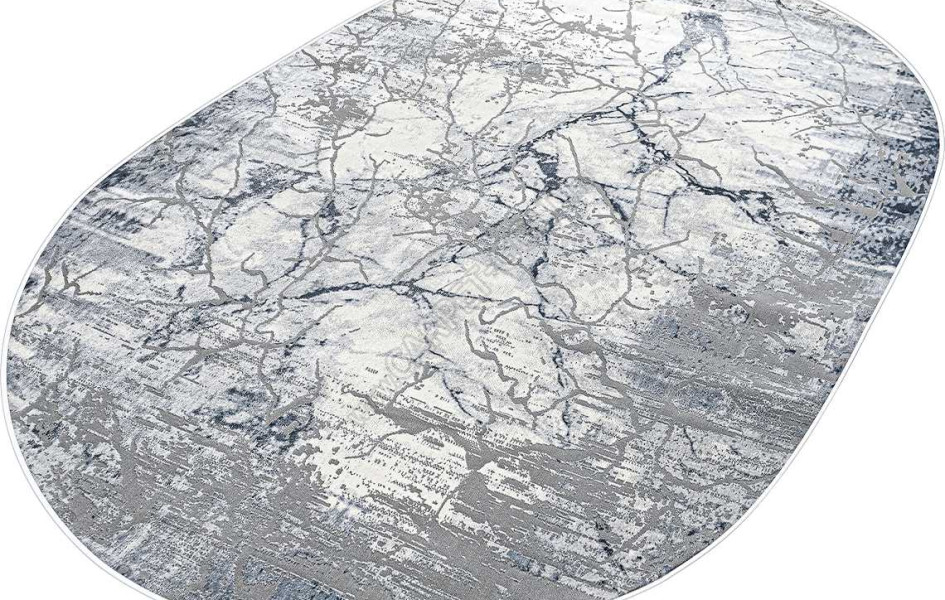 Турецкий ковер Regnum 37941A OVAL BLUE / L.GREY