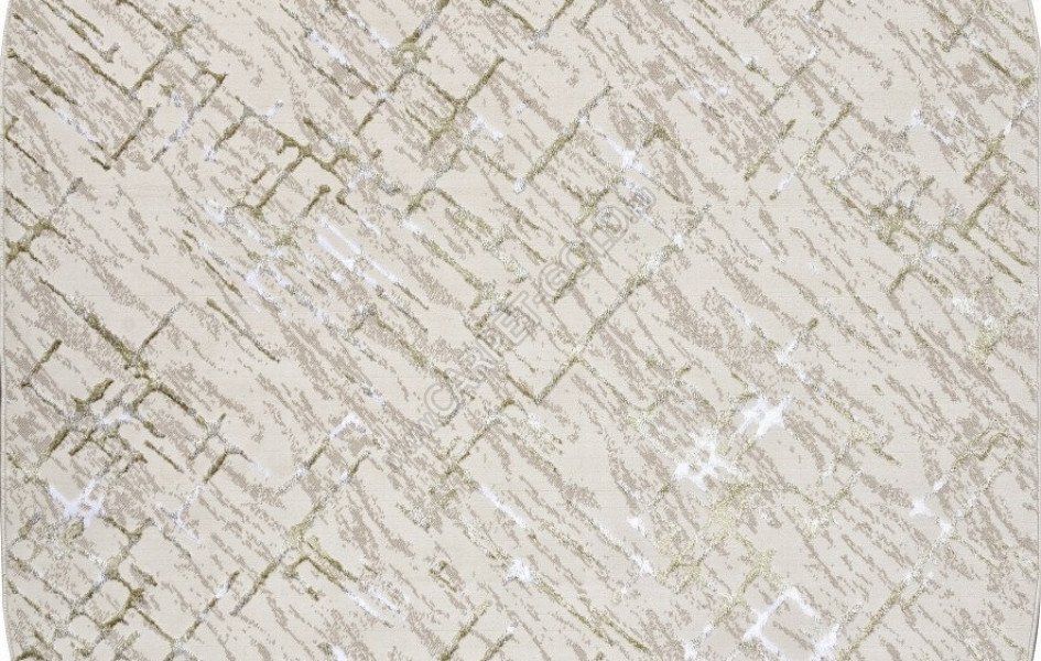 Ковер F164 - CREAM-GREEN - Овал - коллекция LIMAN