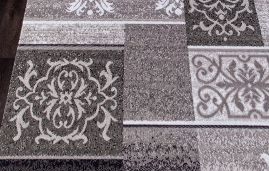 Ковер d216 - GRAY - Прямоугольник - коллекция SILVER