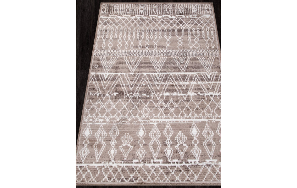 Ковер A932AC - L.BEIGE / P.WHITE - Прямоугольник - коллекция JOLI