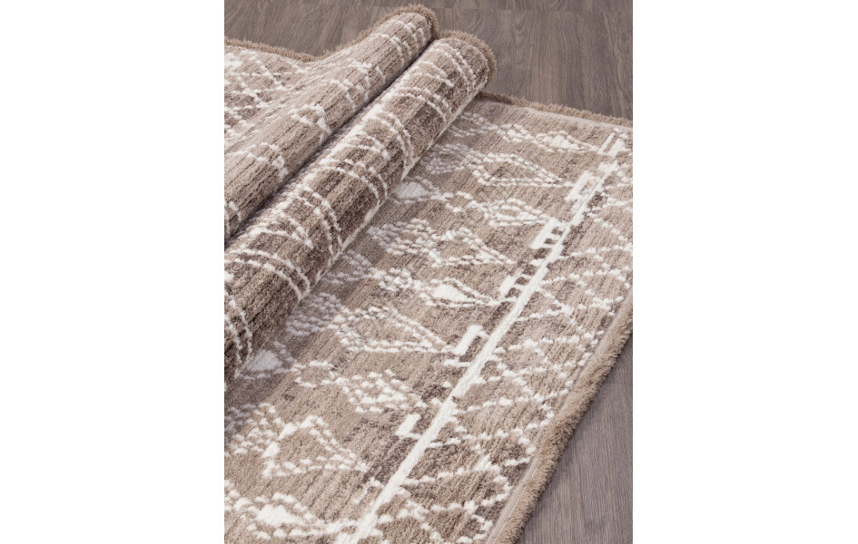 Ковер A932AC - L.BEIGE / P.WHITE - Прямоугольник - коллекция JOLI