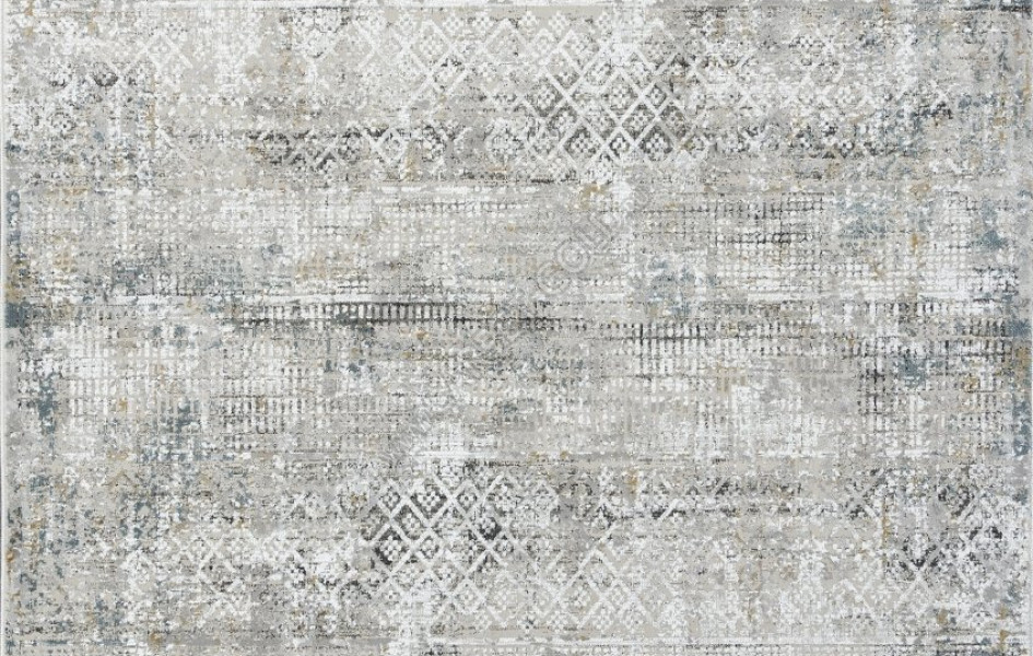 Ковер A047AJ - GREY / BLUE - Прямоугольник - коллекция LORENZO