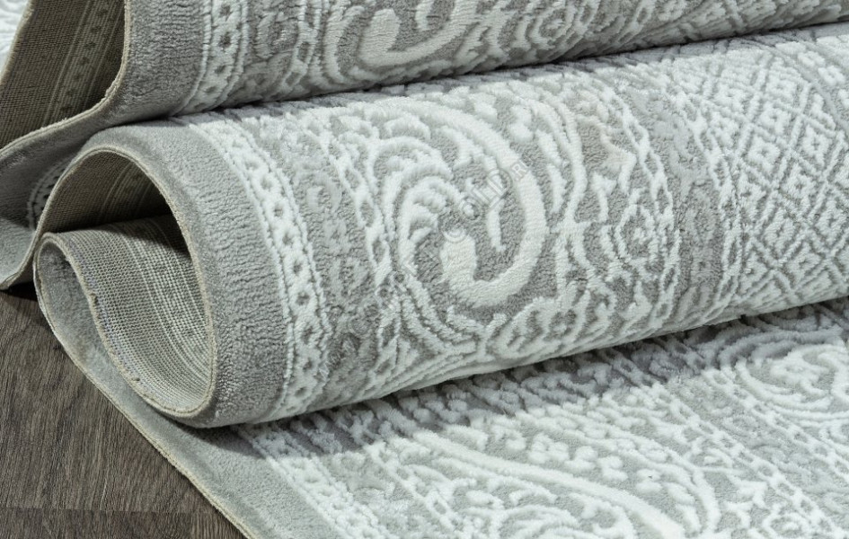 Ковер E364AP - GREY / WHITE - Прямоугольник - коллекция SIROCCO
