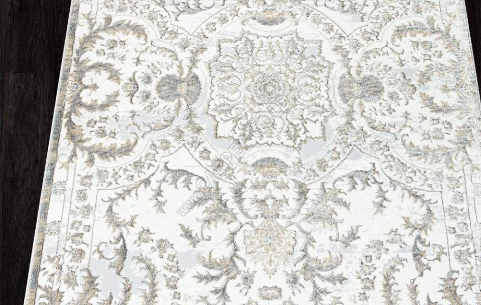 Ковер 00765A - GREY FDY / CREAM HB - Прямоугольник - коллекция SAHARA