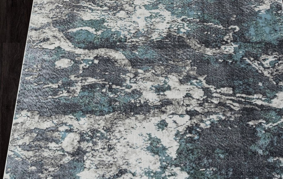 Ковер 02463H - BLUE / GREY - Прямоугольник - коллекция SAFARI