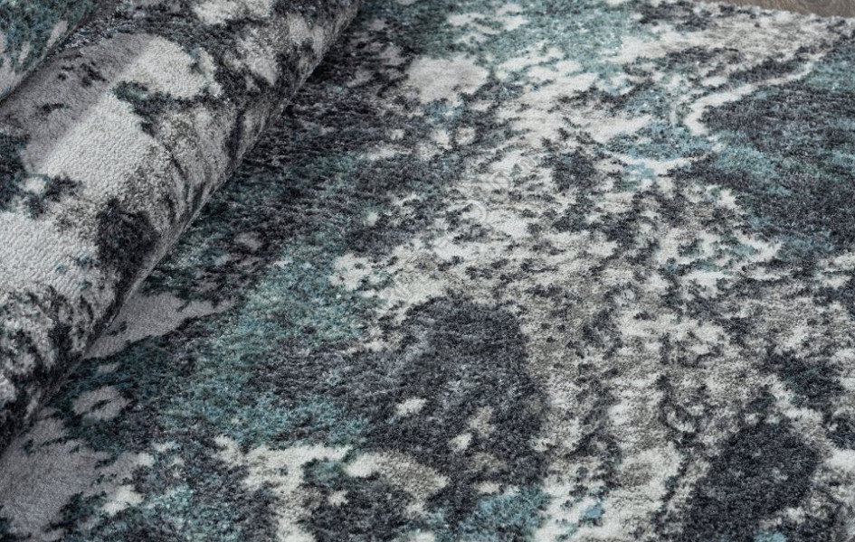 Ковер 02463H - BLUE / GREY - Прямоугольник - коллекция SAFARI
