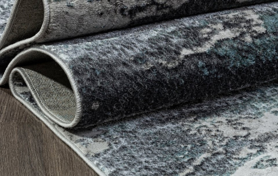Ковер 02463H - BLUE / GREY - Прямоугольник - коллекция SAFARI