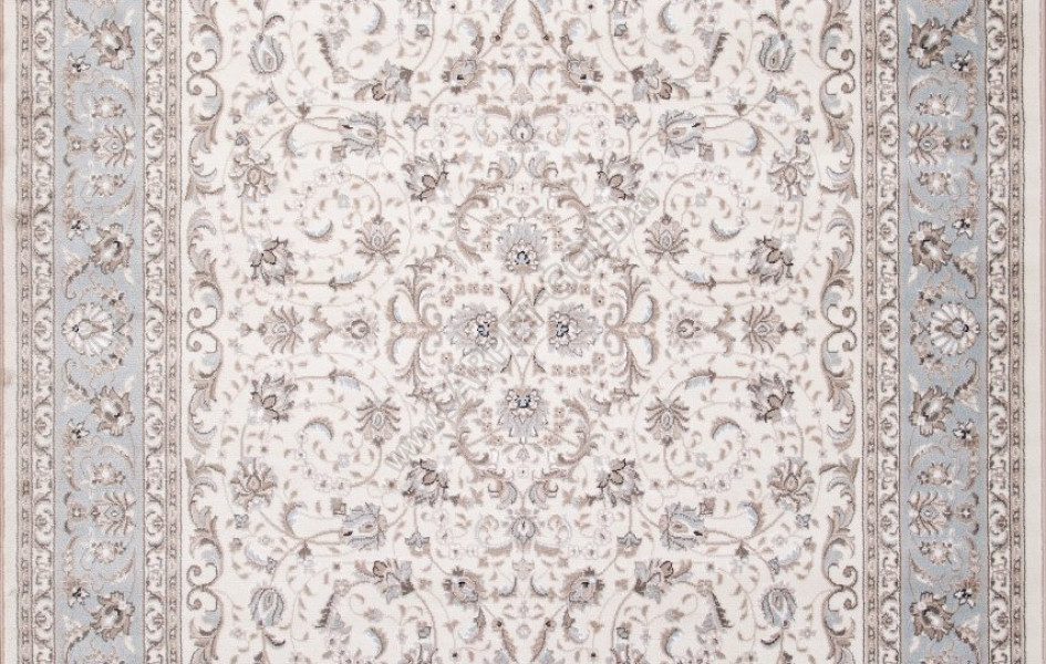 Ковер F014 - CREAM-L.BLUE - Прямоугольник - коллекция VALENCIA DELUXE