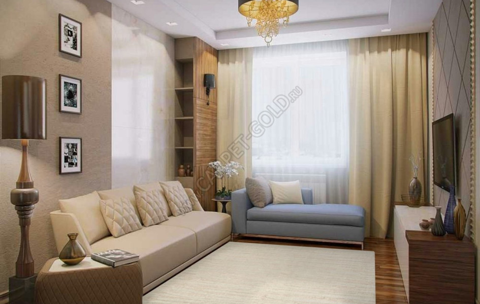Ковер D331A - KREM COKEN / HEATSET KREM - Прямоугольник - коллекция TURIN