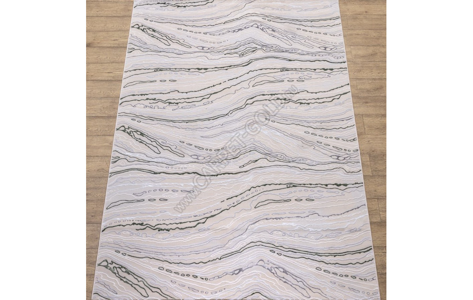 КОВРЫ ДИЗАЙН F592AY ЦВЕТ BEIGE / D.GREEN