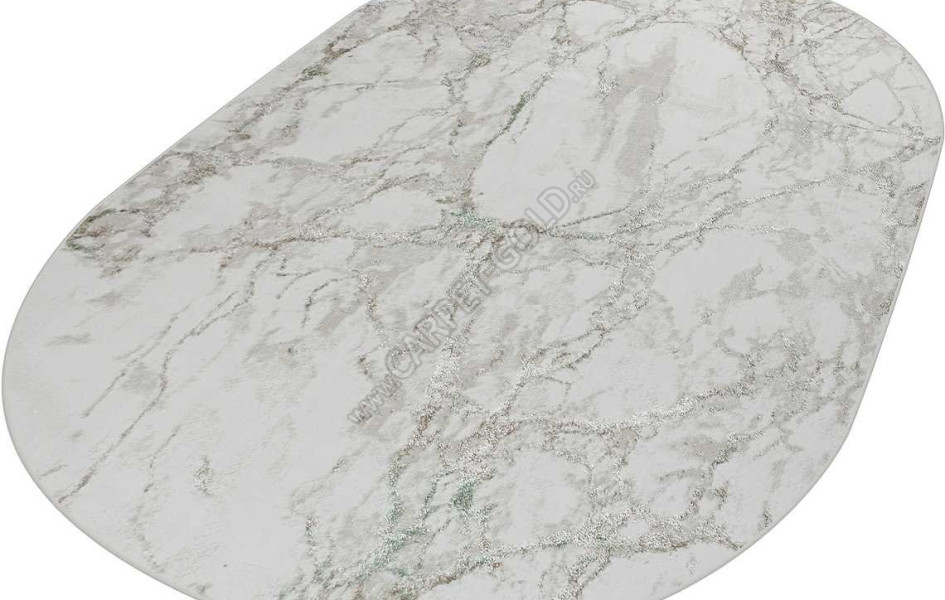 38896A OVAL GREEN FLS / BEIGE CK Olimpos