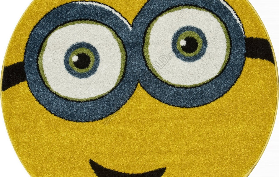 Ковер NC13 - YELLOW - Круг - коллекция SMILE