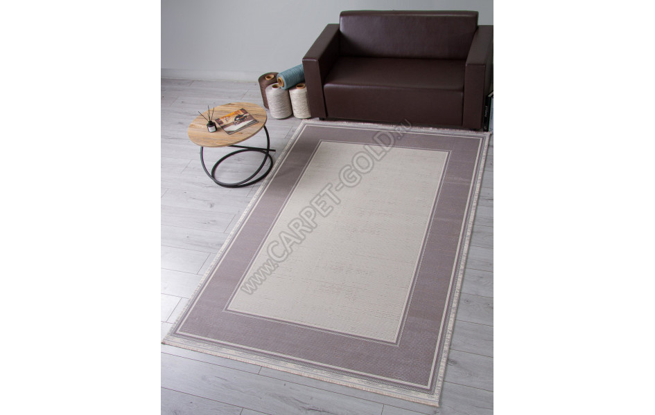 Ковер 00182 - GREY / CREAM - Прямоугольник - коллекция DUBAI