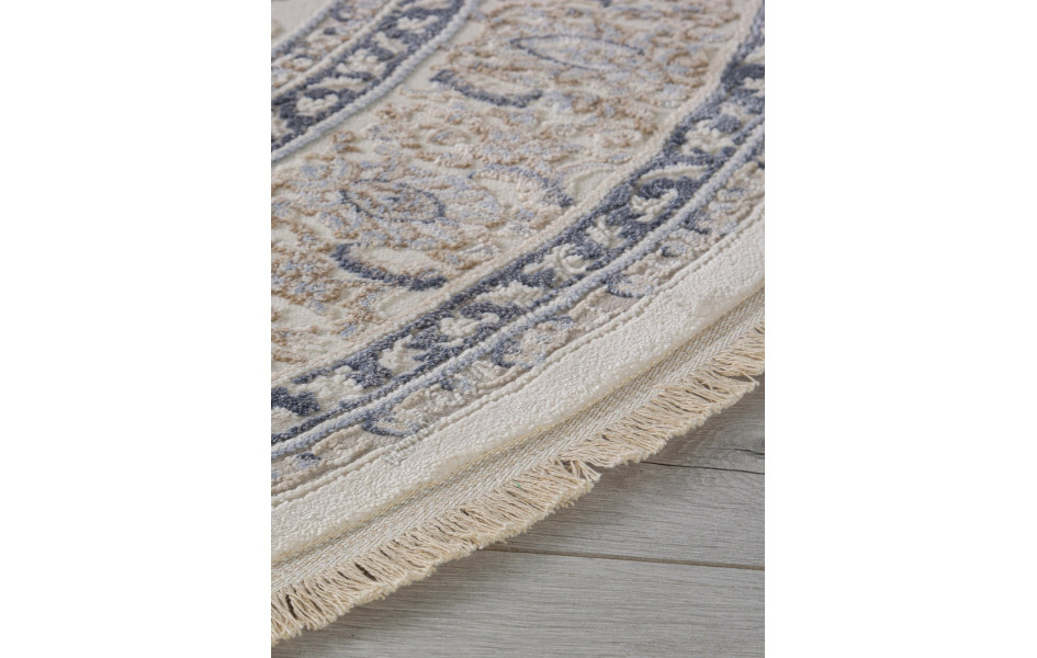 Ковер 35848Z - CREAM / CREAM - Овал - коллекция MELODY